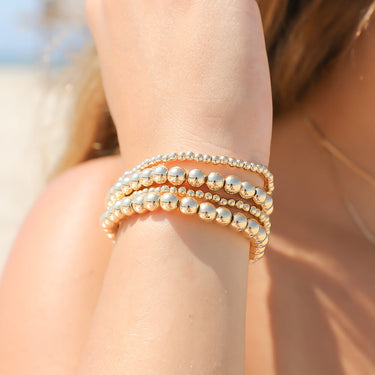 Tiny Gold Bead Bracelet